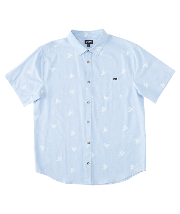 Billabong Mens Sundays Mini Short Sleeve Button Down Shirt