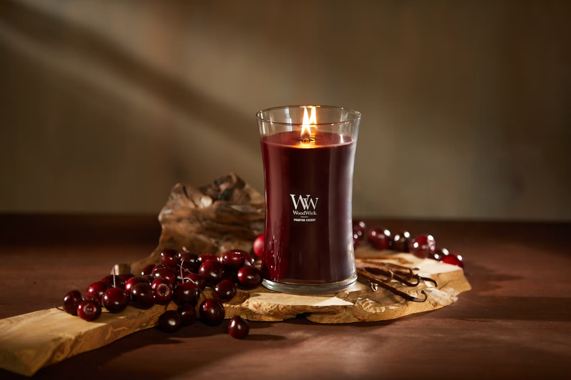 WoodWick Large Hourglass Candle - Phantom Cherry