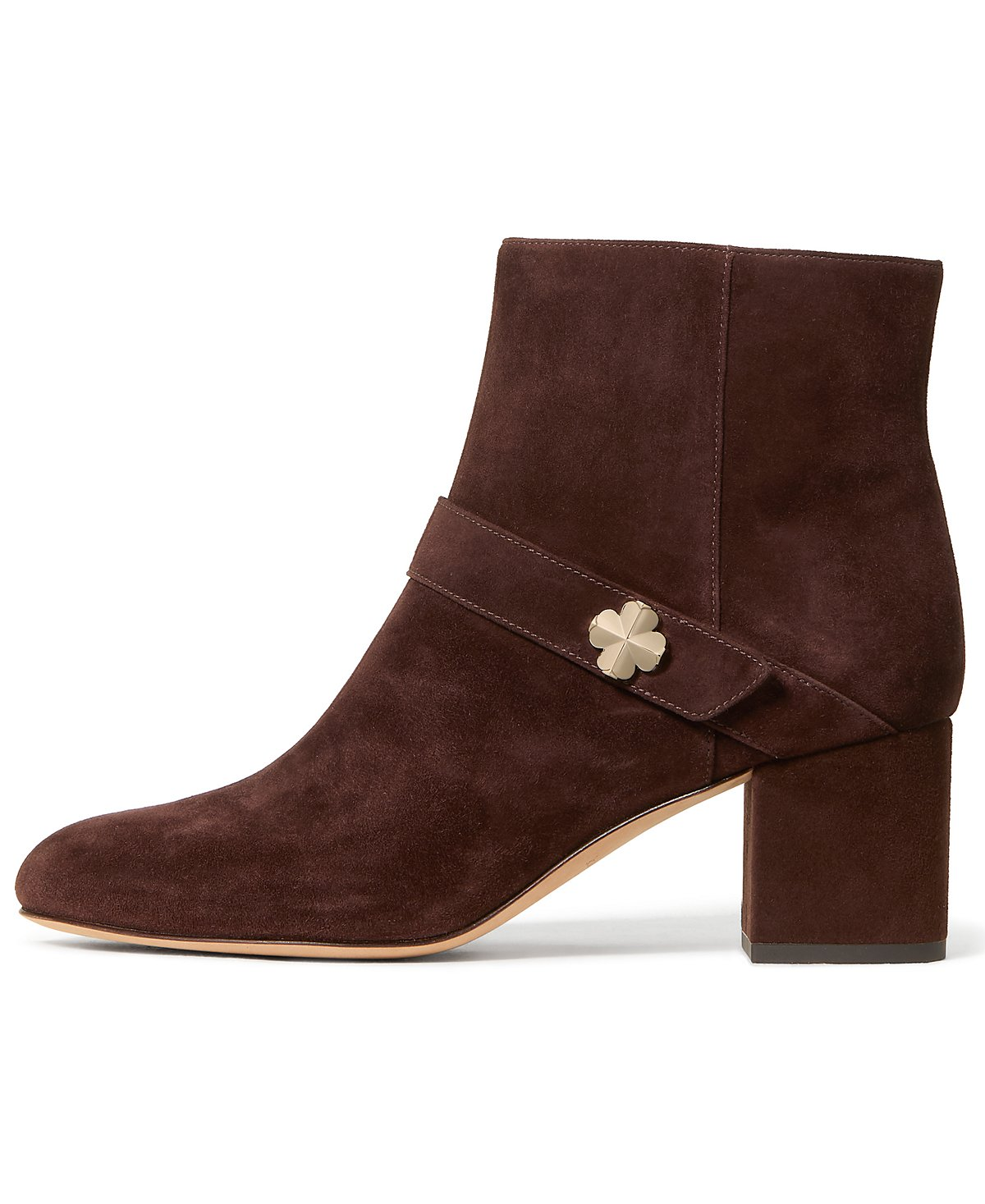 Kate Spade Womens Spade Flower Block Heel Ankle Booties
