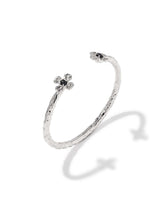 Kendra Scott Leanne Silver Cuff Bracelet - Black Granite