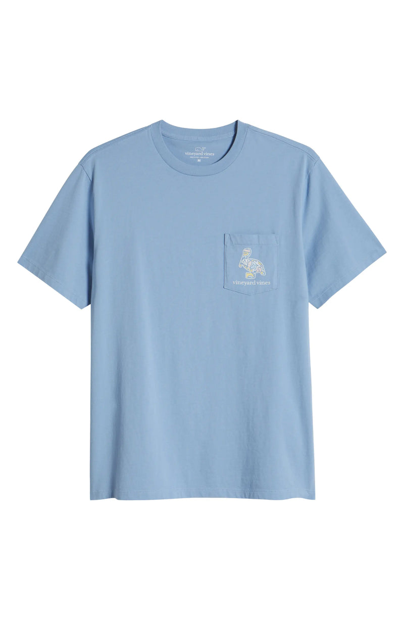 Vineyard Vines Mens Icon Fill Pelican Pocket Short Sleeve T-Shirt