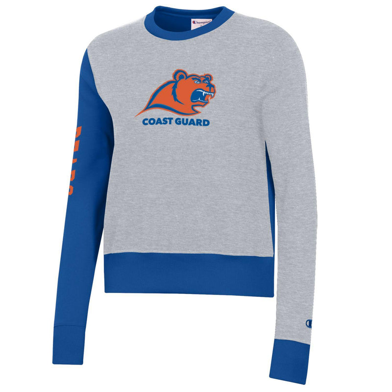 Coast Guard Academy Champion Mens FA23 Superfan Fleece Pullover Sweatshirt