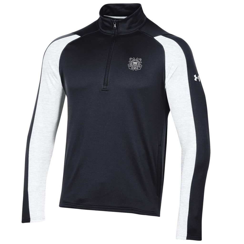 Coast Guard Under Armour Mens Tech Terry 1/4 Zip Long Sleeve