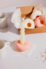 Doiy Fast Food Candle Holder - Pink Donut