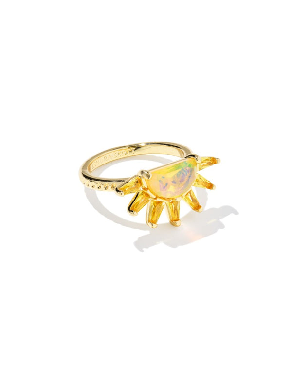 Kendra Scott Samantha Gold-Plated Sun Band Ring