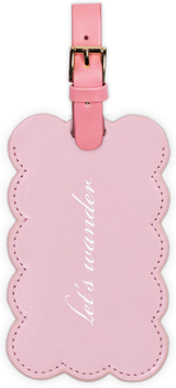 Kate Spade Let's Wander Scallop Luggage Tag