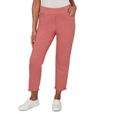 Alfred Dunner Womens Rosewood Super Stretch Ankle Jeans