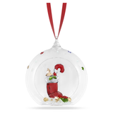 Swarovski Holiday Cheers Stocking & Candy Ball Ornament