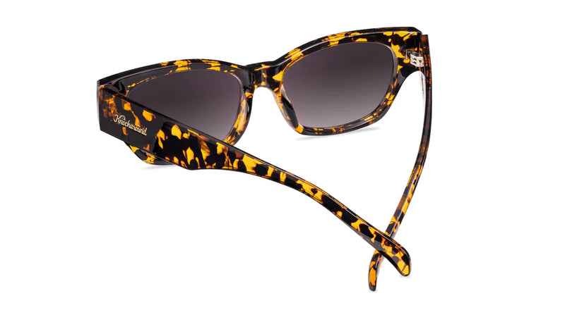 Knockaround Le Grand Amour Junipers Amber Tortoise Frame - Smoke Gradient Lens - Polarized Sunglasses