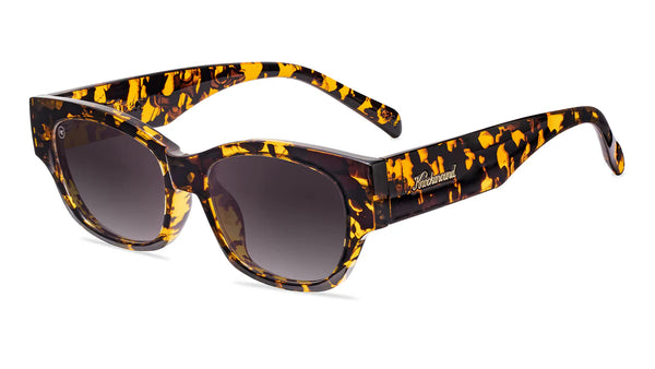 Knockaround Le Grand Amour Junipers Amber Tortoise Frame - Smoke Gradient Lens - Polarized Sunglasses
