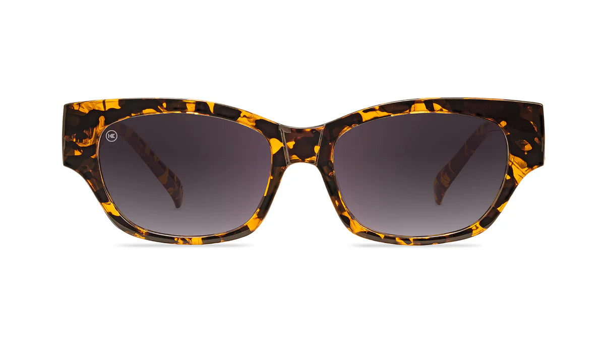 Knockaround Le Grand Amour Junipers Amber Tortoise Frame - Smoke Gradient Lens - Polarized Sunglasses