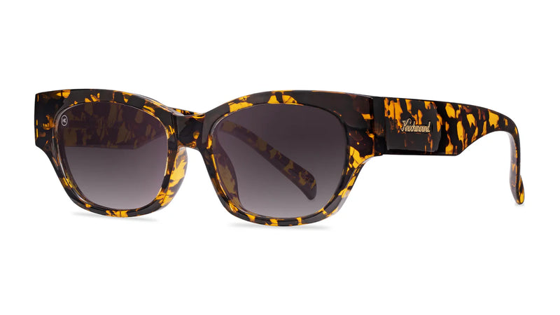 Knockaround Le Grand Amour Junipers Amber Tortoise Frame - Smoke Gradient Lens - Polarized Sunglasses