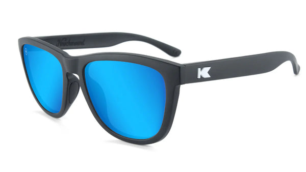 Knockaround Moonshot Premium Sports Black Frame - Blue Lens - Non-Polarized Sunglasses
