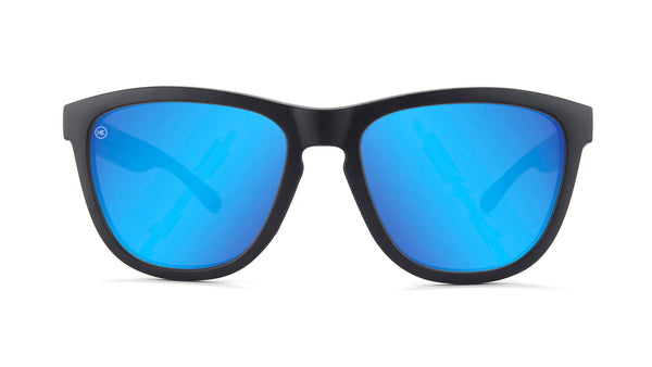 Knockaround Moonshot Premium Sports Black Frame - Blue Lens - Non-Polarized Sunglasses