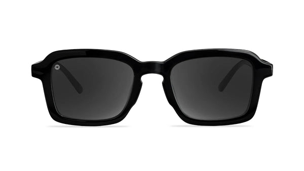 Knoackaround Piano Black Panoramas Glossy Black Frame - Black Lens - Polarized Sunglasses