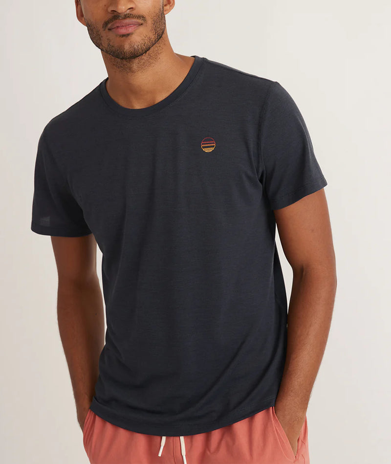 Marine Layer Mens Air Crew Graphic Short Sleeve T-Shirt