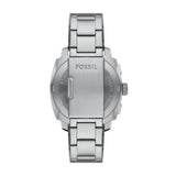 Fossil Mens Machine Chronograph Silver-Tone Watch