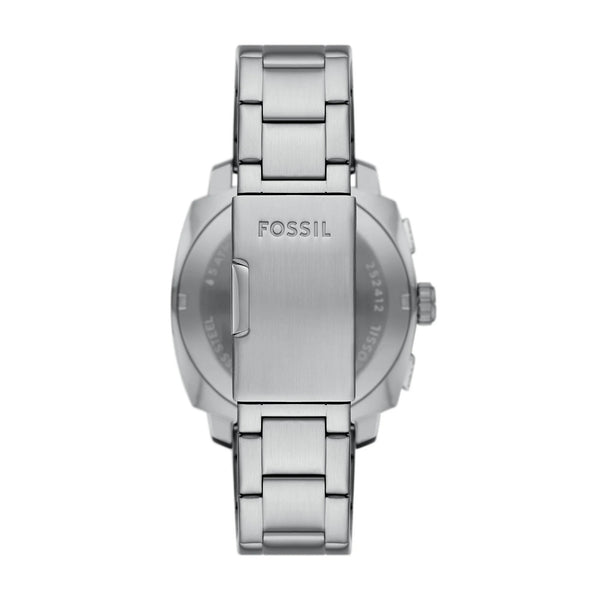 Fossil Mens Machine Chronograph Silver-Tone Watch