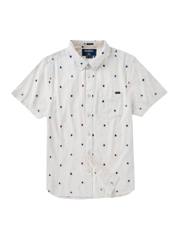 Chubbies Mens The All Stars No Stripes Resort Weave Short Sleeve Shirt