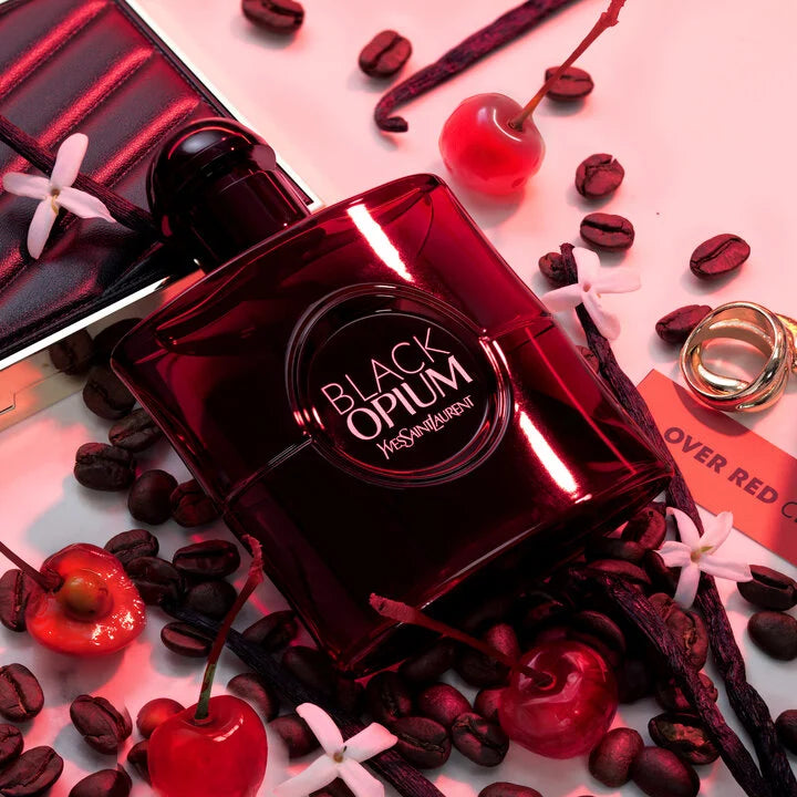Yves Saint Laurent Black Opium Eau De Parfum Over Red - 1.6 oz.