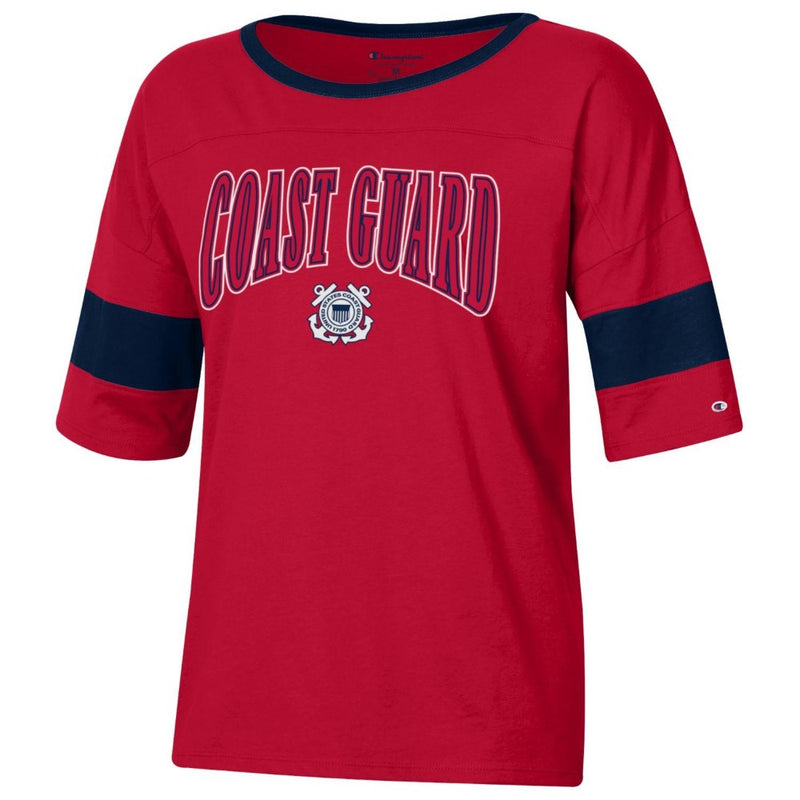 Coast Guard Champion Womens SP23 Stadium Collection Oversized Short Sleeve T-Shirt