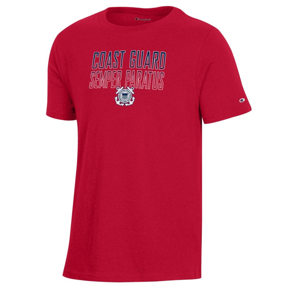 Coast Guard Champion Youth SP23 Impact Stadium Collection Short Sleeve T-Shirt