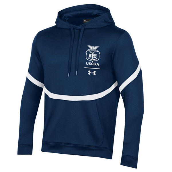 Coast Guard Academy Under Armour Mens Gameday Tech Terry Hoodie Sweatshirt