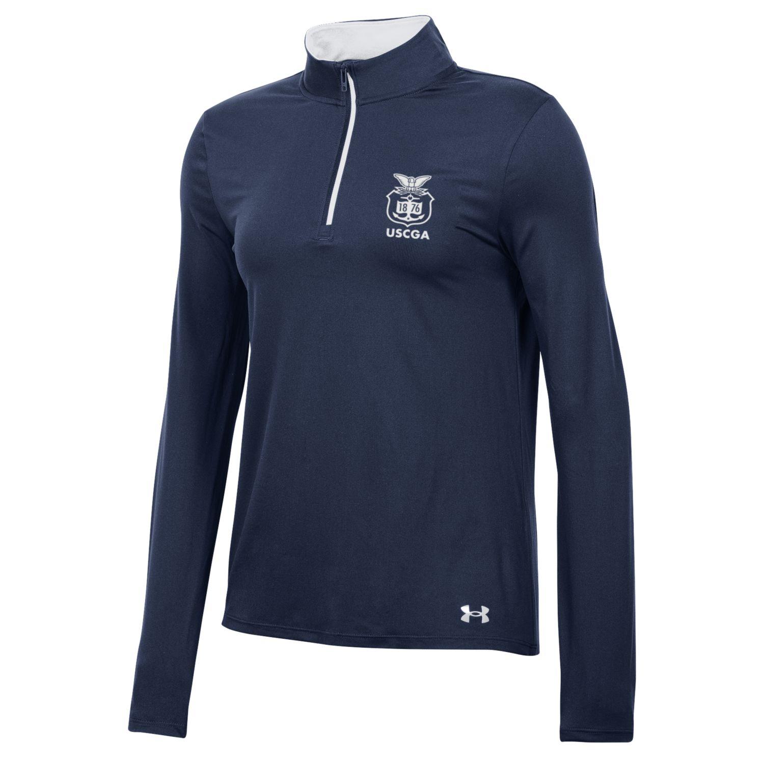 Coast Guard Academy Under Armour Womens Gameday Knockout 1/4 Zip Long Sleeve Shirt