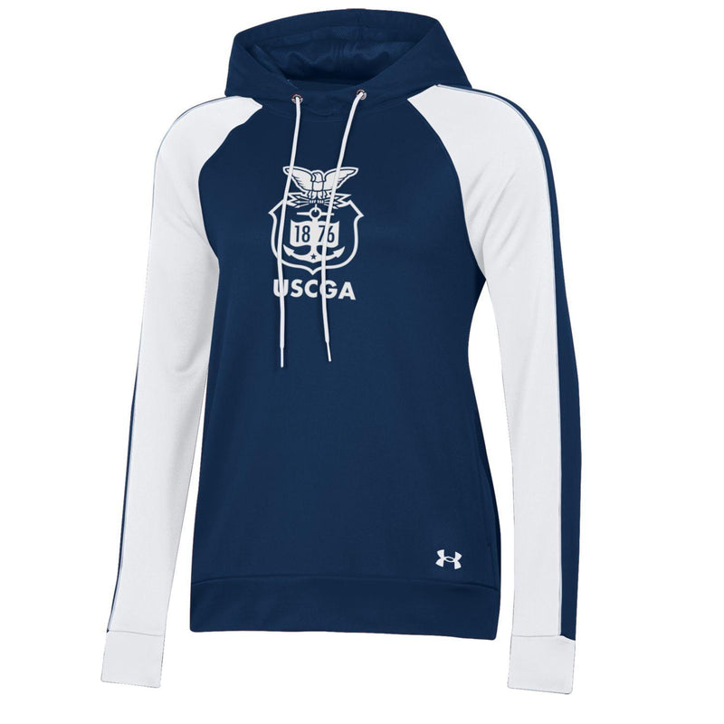 Coast Guard Academy Under Armour Womens Gameday Tech Terry Hoodie Sweatshirt