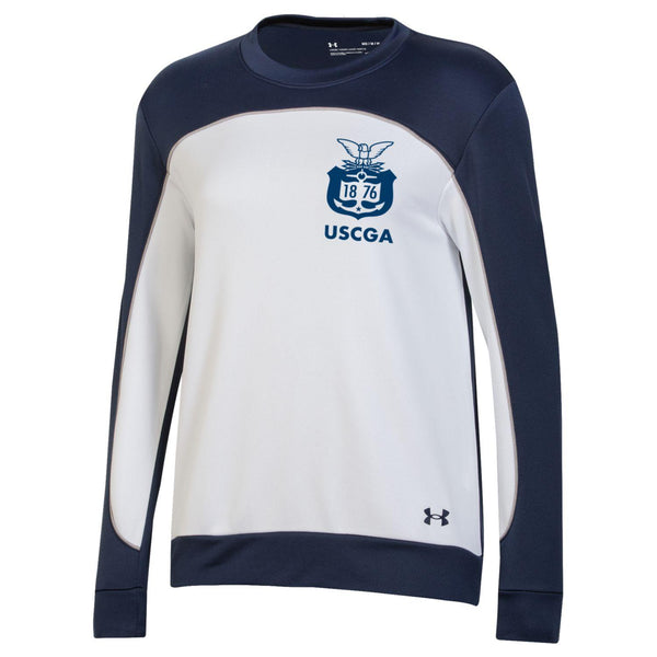 Coast Guard Academy Under Armour Womens Tech Terry Crew Sweatshirt