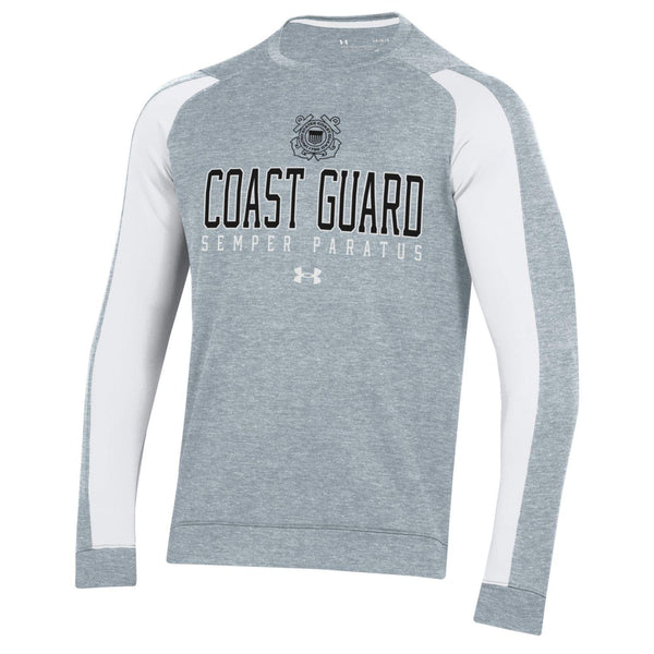 Coast Guard Under Armour Mens Tech Terry Crew Sweatshirt