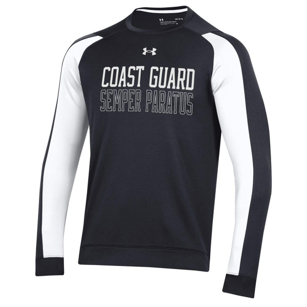 Coast Guard Under Armour Mens Tech Terry Crew Sweatshirt