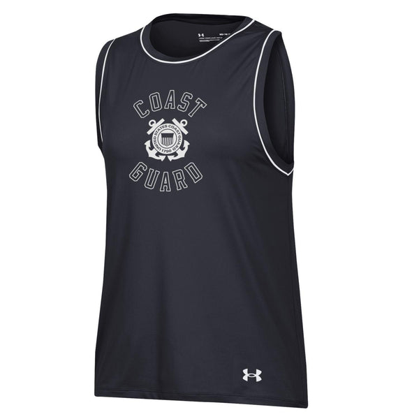 Coast Guard Under Armour Womens Gameday Muscle Tank Top