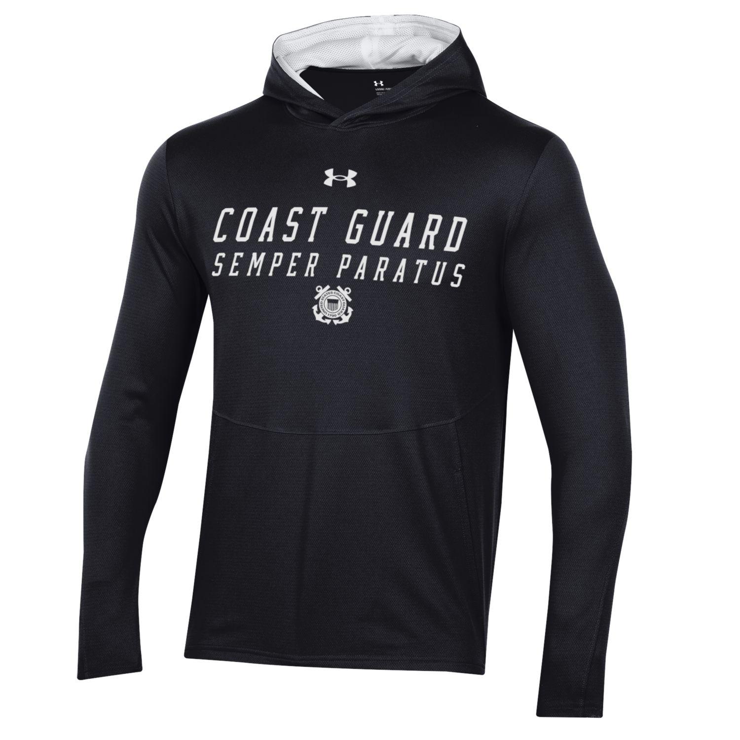 Coast Guard Under Armour Mens Gameday Lightweight Hoodie Sweatshirt