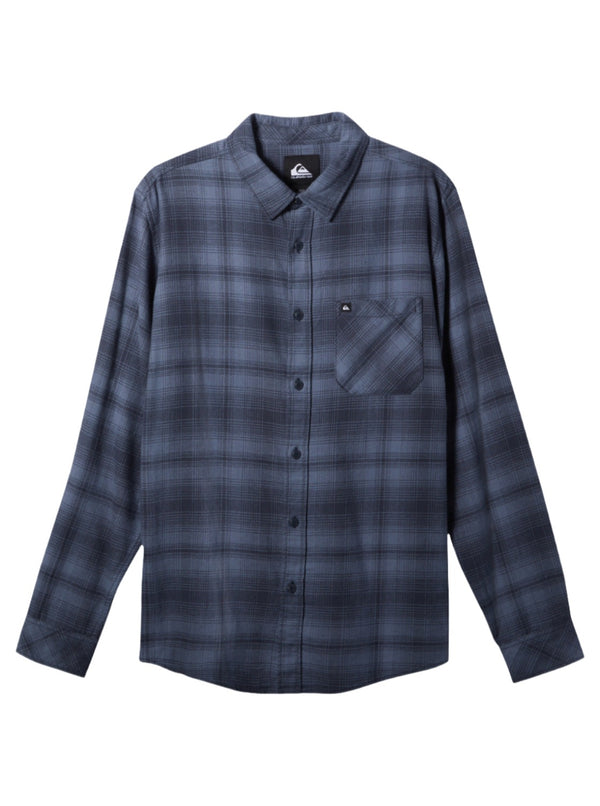 Quiksilver Mens Lago Stretch Flannel Long Sleeve Shirt