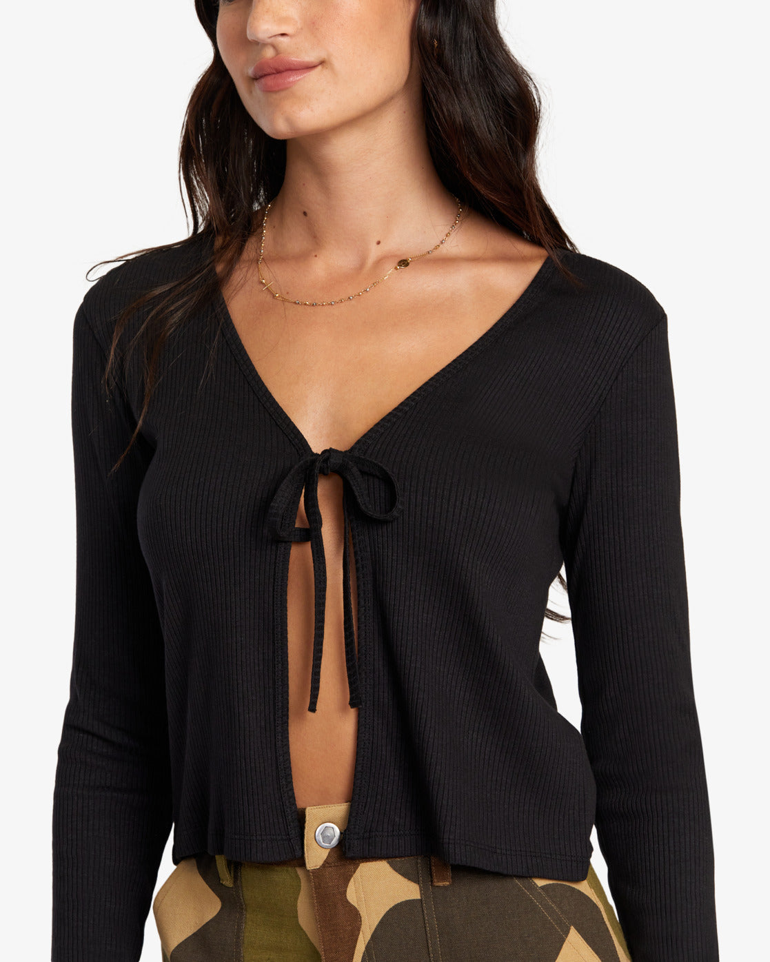 RVCA Womens Love Me Long Sleeve Top