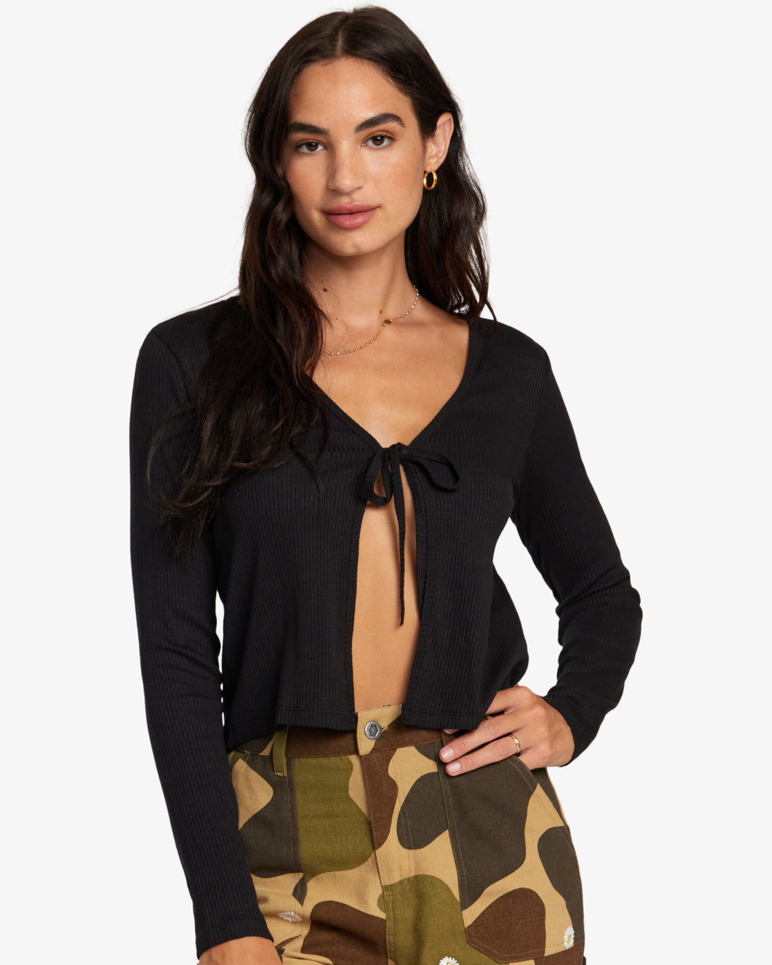 RVCA Womens Love Me Long Sleeve Top