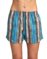 RVCA Womens Sawyer Stripe Elastic Shorts