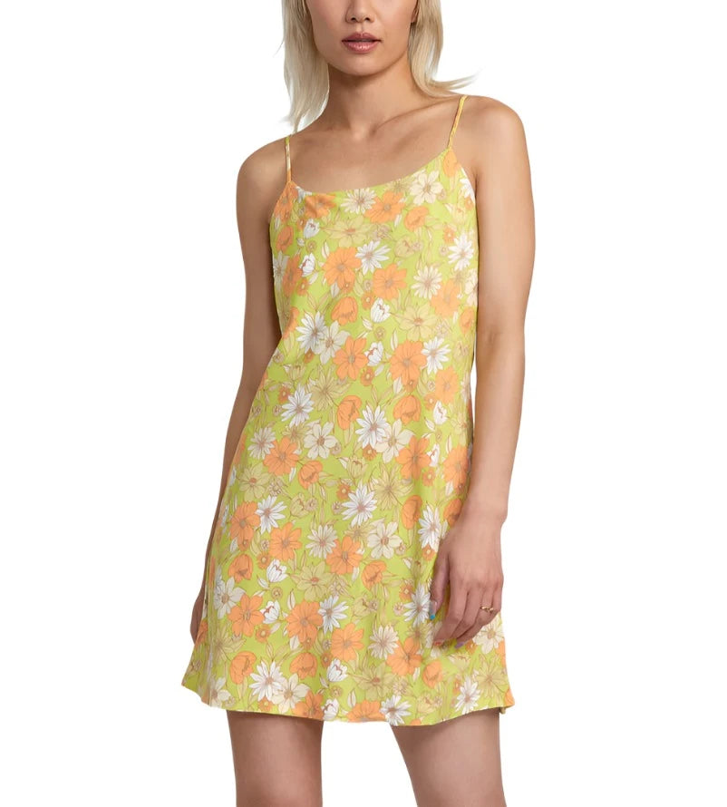 rvca midi dress RVCA Women's Jade Midi Dress, Sky Blue Size M