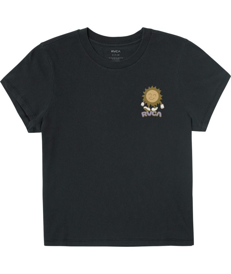 RVCA Womens Sun Salute Short Sleeve T-Shirt