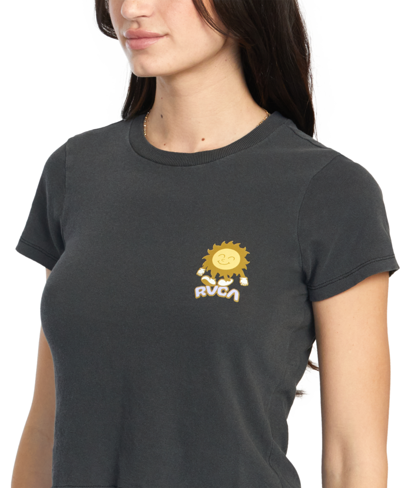 RVCA Womens Sun Salute Short Sleeve T-Shirt
