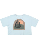 RVCA Womens Boyfriend Crop Tee 2 Short Sleeve T-Shirt