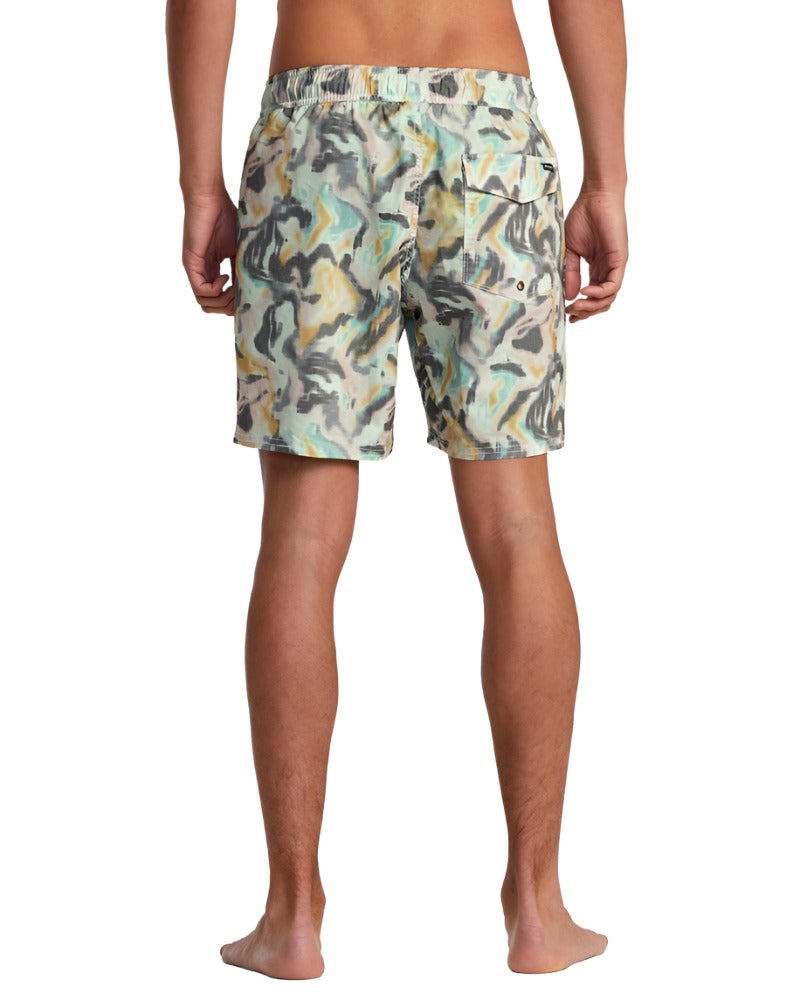 RVCA Mens Manic Elastic Waist 17" Swim Volley Boardshorts