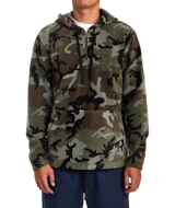 RVCA Mens Yukon 1/4 Zip Fleece Pullover Hoodie