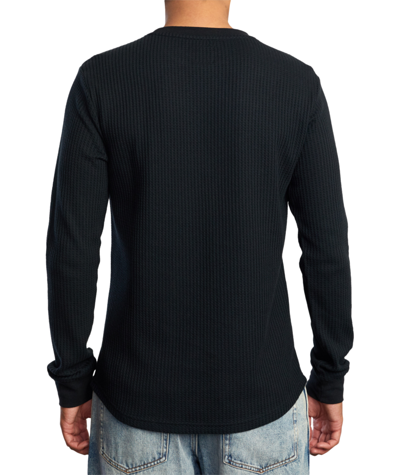 RVCA Mens Day Shift Long Sleeve Thermal Shirt