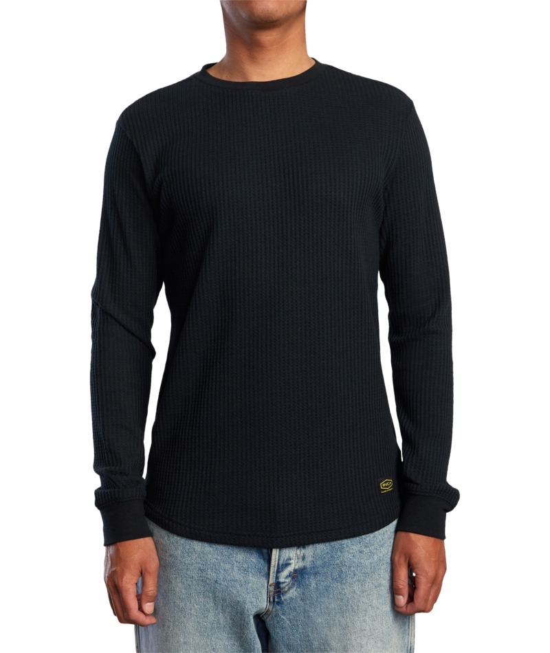 RVCA Mens Day Shift Long Sleeve Thermal Shirt