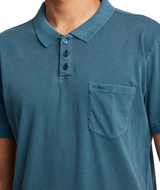 RVCA Mens PTC Pigment Short Sleeve Polo Shirt