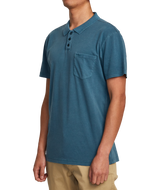 RVCA Mens PTC Pigment Short Sleeve Polo Shirt