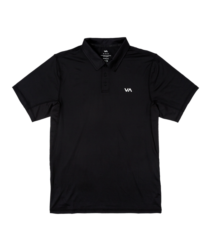 RVCA Mens Sport Vent Short Sleeve Polo Shirt