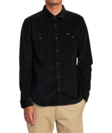 RVCA Mens Freeman Cord Long Sleeve Shirt